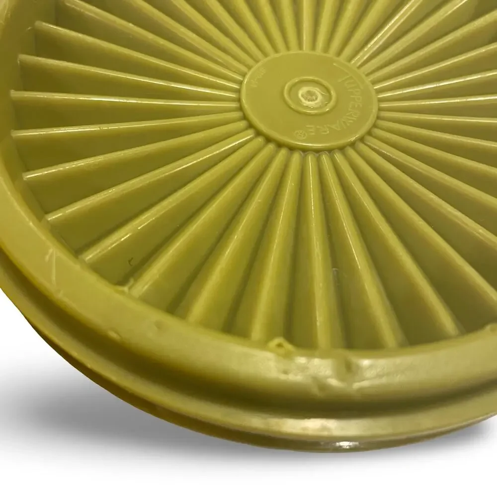 Tupperware Servalier Bowl Set of 5 Orange Yellow Green 886 1323 Sunburst Vintage - Picture 3 of 13